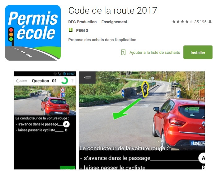code de la route 2017