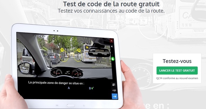 test code de la route en ligne